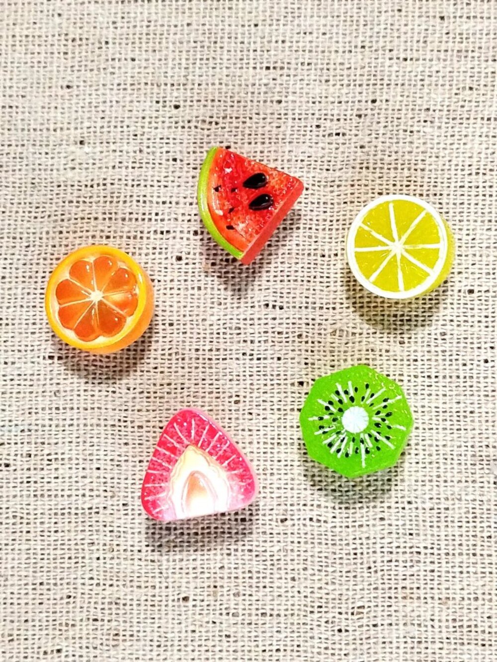 5 Pcs Cute Fruity Decorative Bulletin Memo Display Board Push Pins